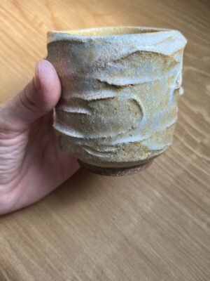 vaso con textura arena 1
