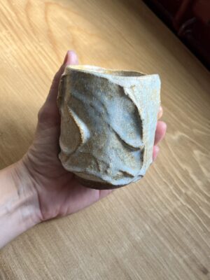 vaso con textura arena 6