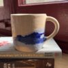 taza paisaje azul bajo pedido