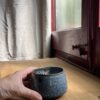 vaso azul oscuro