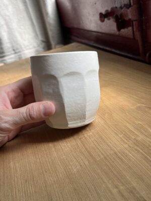 vaso facetado blanco 2