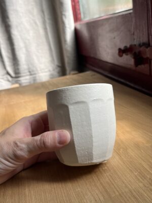 vaso facetado blanco 3